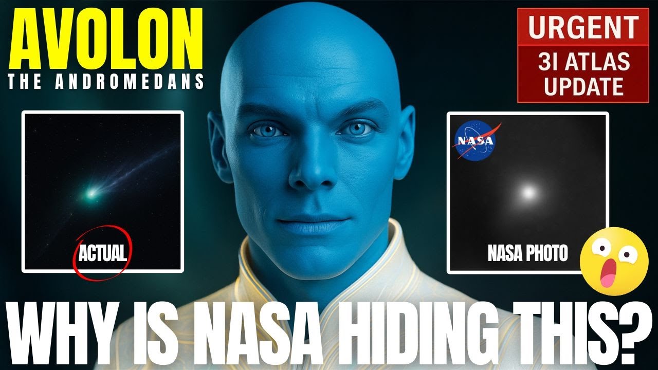 3I Atlas cosmic visitor emitting multidimensional light-field, contrasting NASA’s filtered images with public telescope photos, revealing spiritual sight awakening and ascension-level luminosity during solar flare amplification