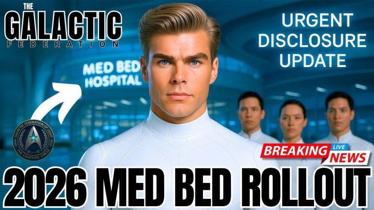 Galactic Federation 2026 Med Bed Rollout — urgent disclosure update featuring emissary of light and advanced healing technology.