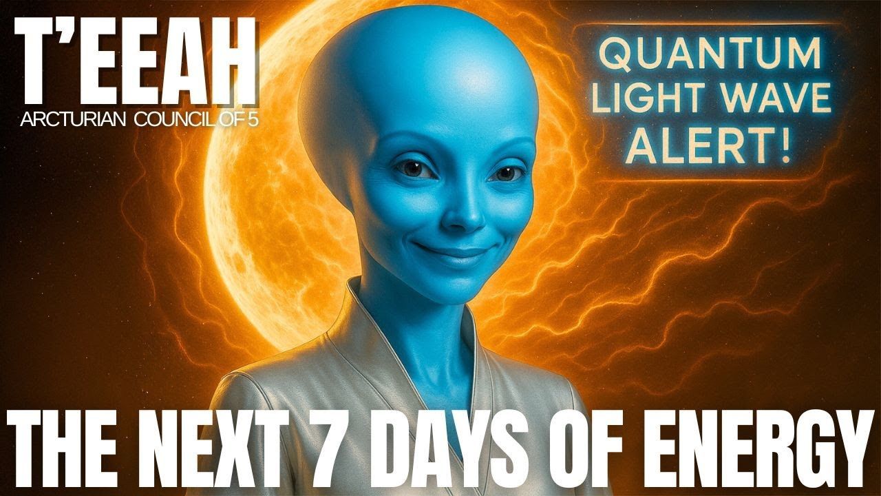 Luminescent Supermoon shining over Earth’s horizon, casting silver light across clouds and ocean. Energy waves and crystalline codes flow toward the planet, symbolizing awakening, balance between Aries fire and Taurus earth, and the Arcturian Council’s guidance during the Supermoon surge.