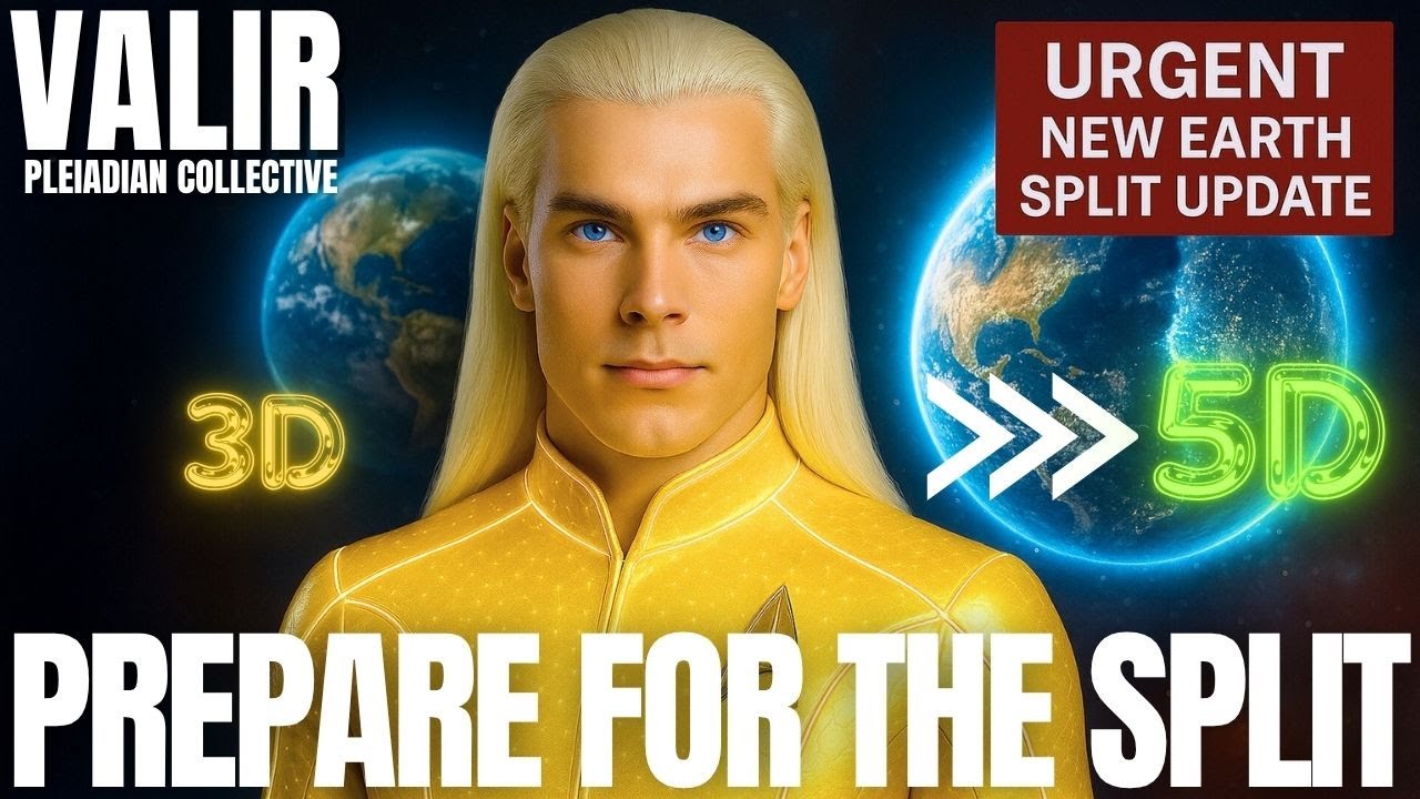 alir Pleiadian emissary delivering an urgent New Earth Split update about the Solar Flash and the rise of the Sovereign Self, guiding humanity from 3D to 5D.
