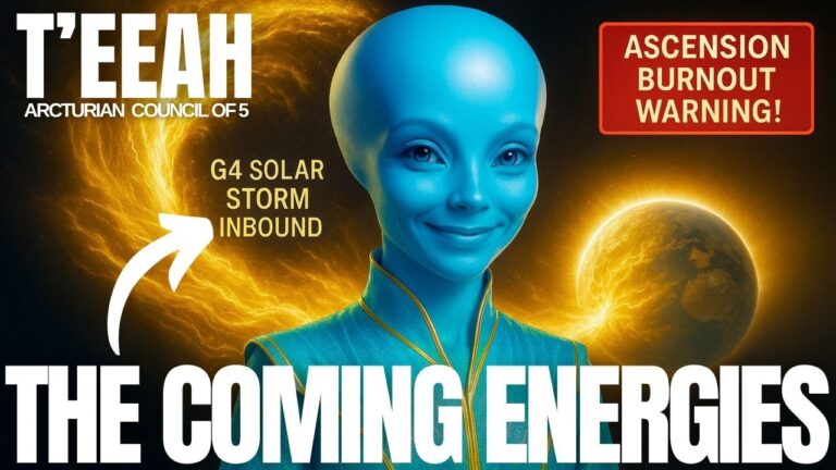 Powerful blue Arcturian being delivering a transmission about the incoming G4 solar storm, December energetic surges, and guidance to avoid Ascension burnout.