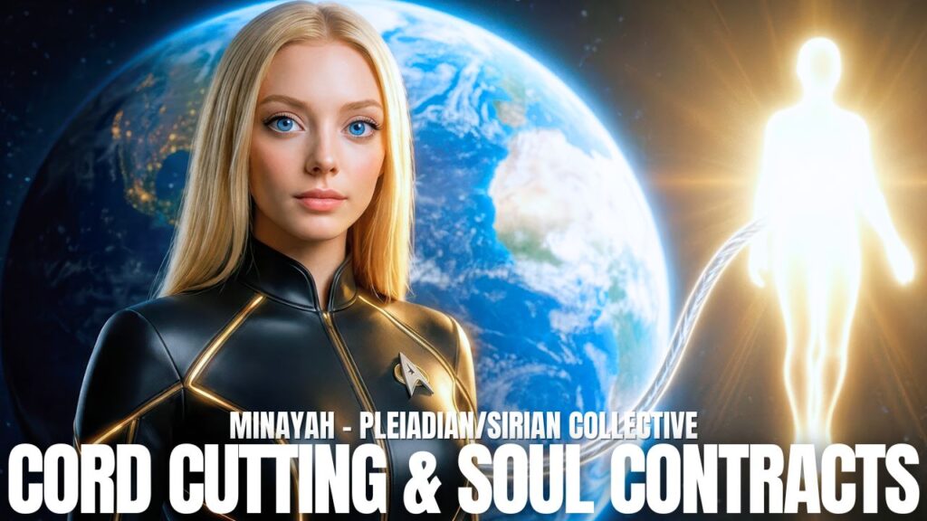 Vehivavy iray toa Pleiadian blond no mijoro eo anoloan'ny Tany eo akaikin'ny vatana mamirapiratra sy maivana, miaraka amin'ny soratra matevina hoe "Fanesorana ny Tady sy Fifanarahana Fanahy." Ny sary dia maneho ny fanesorana ny matrix, ny famoahana ny fifamatorana amin'ny hakitroky fahatelo, ny fifandanjan'ny fo, ny fanadiovana ny fifanarahana fanahy, ny fanapahana ny tady angovo, ny fahasoavana aotra, ny lanonana masina amin'ny afo, ary ny fahafahana Tany Vaovao amin'ny taona 2026.