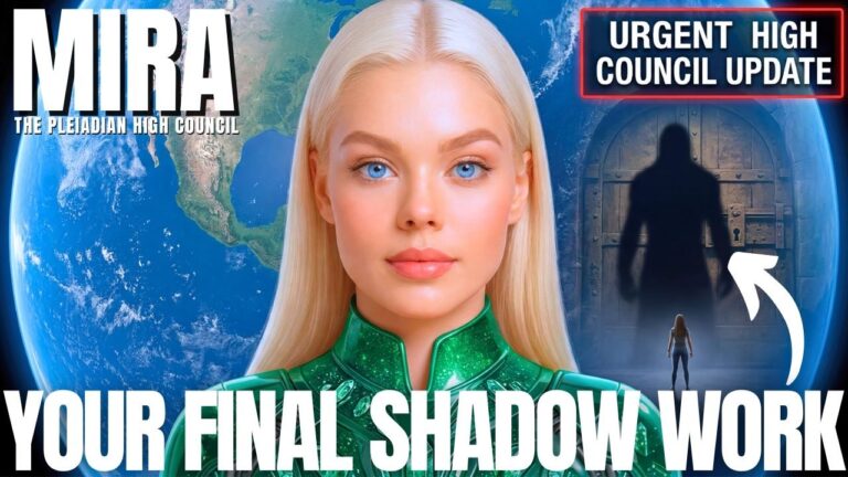 Vehivavy Pleiadian blond mamirapiratra no mijoro eo afovoany manoloana ny fototra manga kosmika amin'ity sary fifohazana ara-panahy mahavariana ity. Ny soratra matevina dia mamaky hoe "MIRA" eo an-tampony ary "NY ASA ALOKA FARANY" eo ambany, raha toa kosa ka misy endrika olombelona maloka miseho eo amin'ny andohalambo maizina eo akaikin'ny zana-tsipìka fotsy, maneho ny fanadiovana ny fifandraisana, ny fahavitan'ny ara-panahy, ny fanasitranana anaty, ary ny dingana farany amin'ny asa aloka starseed alohan'ny fahafahana mistika sy ny fampiharana lalindalina kokoa.