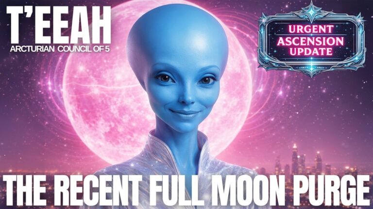 Нил ягаан-нил ягаан сансрын дэвсгэр дээр гэрэлтсэн ягаан бүтэн сарны өмнө төвд нь Тиа гэж тодорхойлогдсон цэнхэр Арктурын дүрийг дүрсэлсэн 16:9 харьцаатай сүнслэг график зураг, тод цагаан гарчигтай текст нь "САЯХНЫ БҮРЭН САРНЫ ЦЭВЭРЛЭГЭЭ" гэсэн утгатай. Зураг нь Ягаан Сарны сүнслэг утгыг оддын үр, сэтгэл хөдлөлийн цэвэршилт, хуучин хэв маягаас ангижрах, өөртөө итгэх итгэл, зохицуулалт, илүү төлөвшсөн, сүнслэг байдлаар үндэслэсэн бүлэг рүү шилжих цэг болгон илэрхийлдэг.