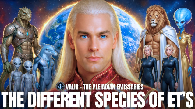 Sary mazava tsara mampiseho zavamananaina avy any ivelany izay maneho ireo karazana ET samihafa resahina ao amin'ny fandefasana, anisan'izany ny sarin'olombelona Pleiadianina lava sy blond eo afovoany, ny sarin'ny mpiady reptilia, ary ireo karazana vahindanitra hafa manodidina ny Tany sy ny hazavana kosmika. Ny sary dia mampahatsiahy ny fifandraisana amin'ny karazana vahiny, ny fifandraisana misokatra, ny famantarana ny voan'ny kintana, ny Pleiadianina, ny Arcturianina, ny Grays, ny Reptilianina, ny Anunnaki, ny Sirianina, ny Mantids, ary ny olombelona miomana hamantatra izay mety hiseho mandritra ny fifindran'ny fifandraisana misokatra amin'ny taona 2026.